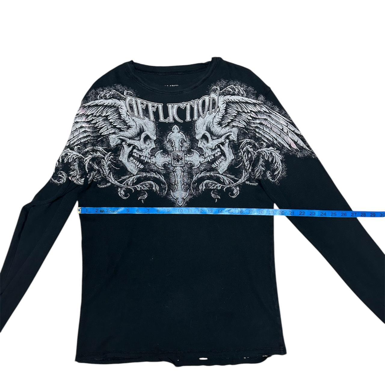 Y2K Affliction Skull & Wings Thermal Longsleeve